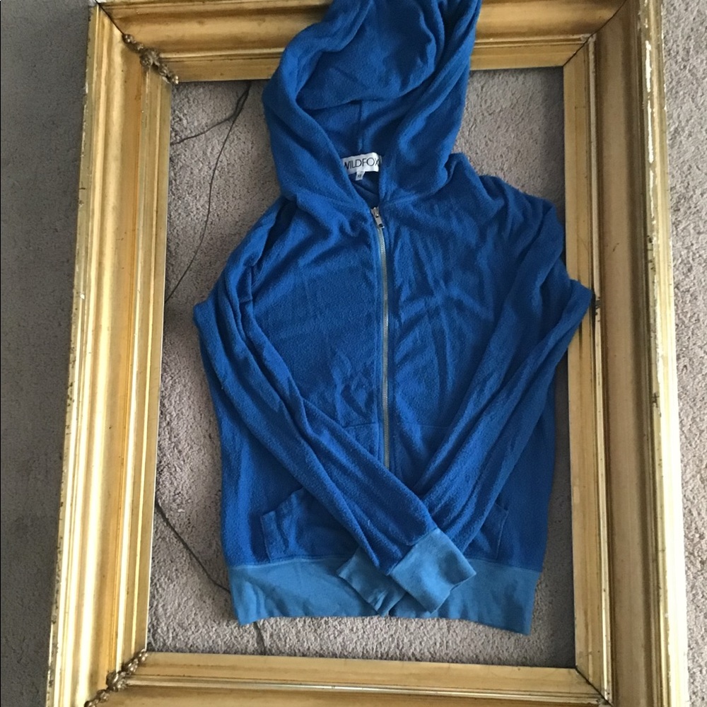 WILDFOX 🤩 Super Comfy Blue Zip Up